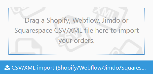 Import from Shopify, Webflow, Squarespace, Thinkific, Jimdo Creator and Dolphin